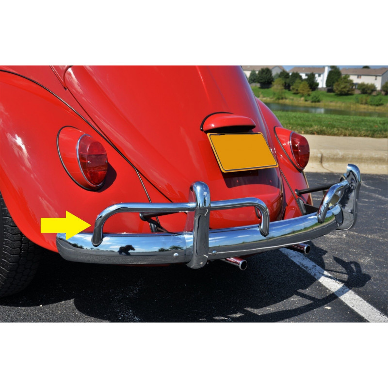 Puleiro Cano Tubo Traseiro Esquerdo Fusca Até 1970 Cromado