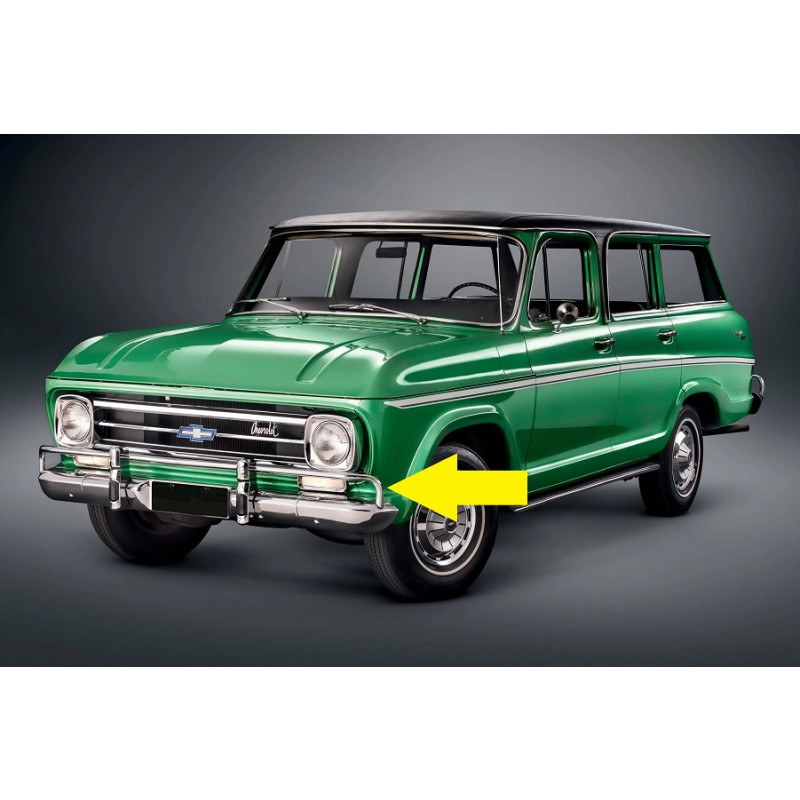 Puleiro e Batente Parachoque Dianteiro ou Traseiro Chevrolet Veraneio até 1988