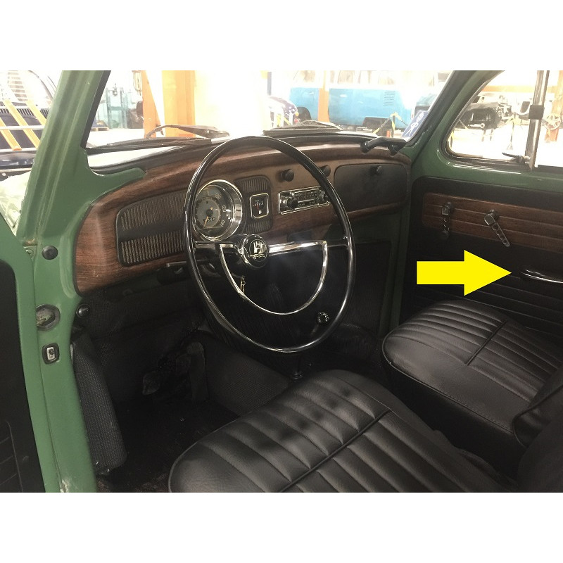 Puxador Porta Apoio Abraço Direito Preto Fusca Original Usado