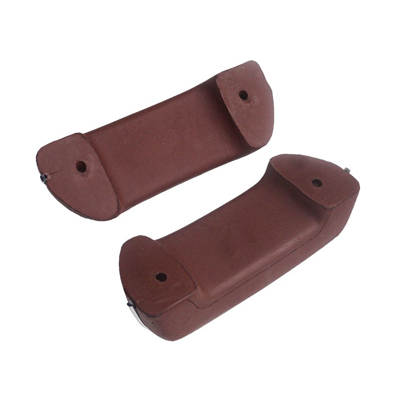 Puxador Porta Apoio Braço Chevette Marajó até 1982 Marrom com Friso - Par