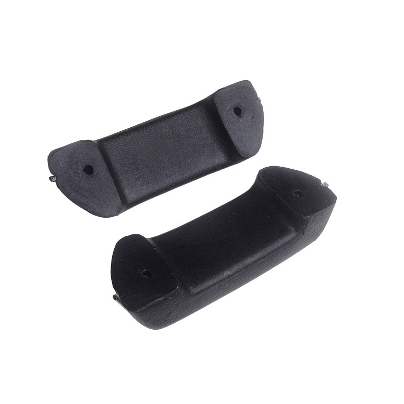 Puxador Porta Apoio Braço Chevette Marajó até 1982 Preto com Friso - Par