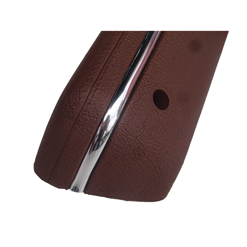 Puxador Porta Apoio Braço Opala Caravan até 1980 Marrom com Friso - Par