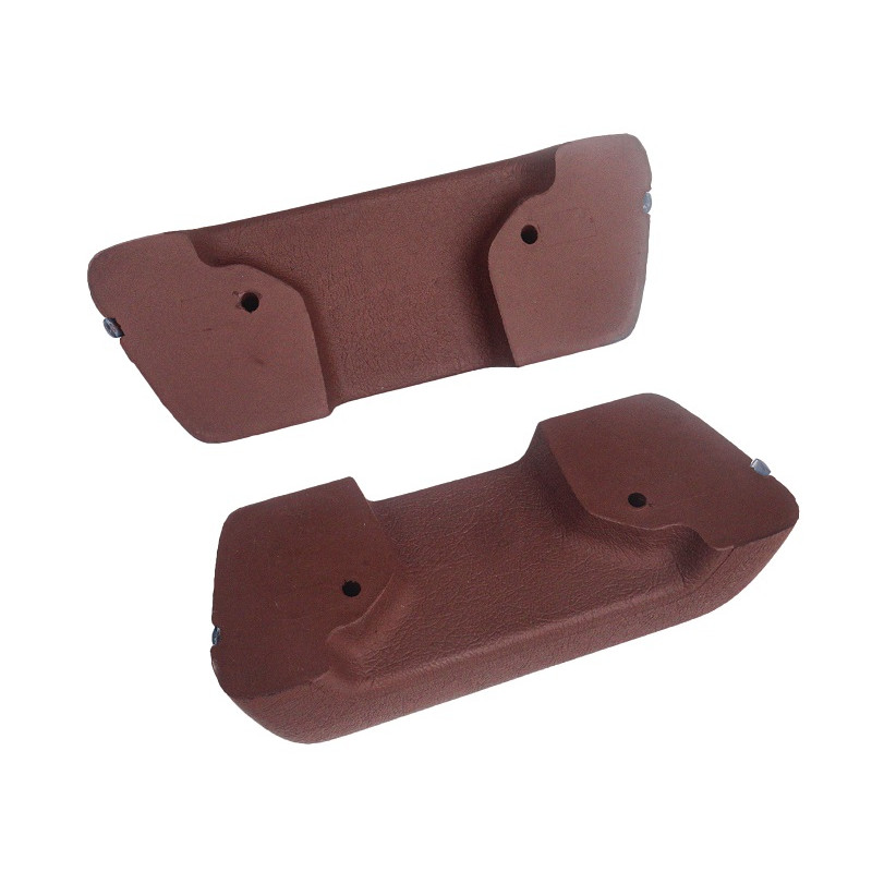 Puxador Porta Apoio Braço Opala Caravan até 1980 Marrom com Friso - Par