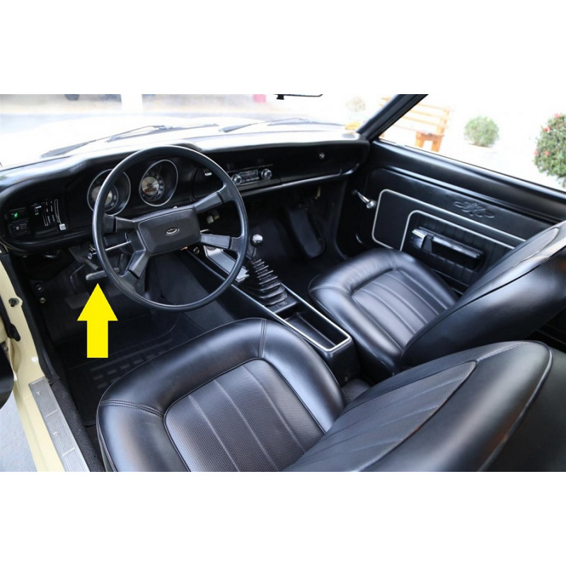 Puxador T Freio de Mão no Painel Ford Corcel I Belina 1 Maverick Metal Cromado Novo