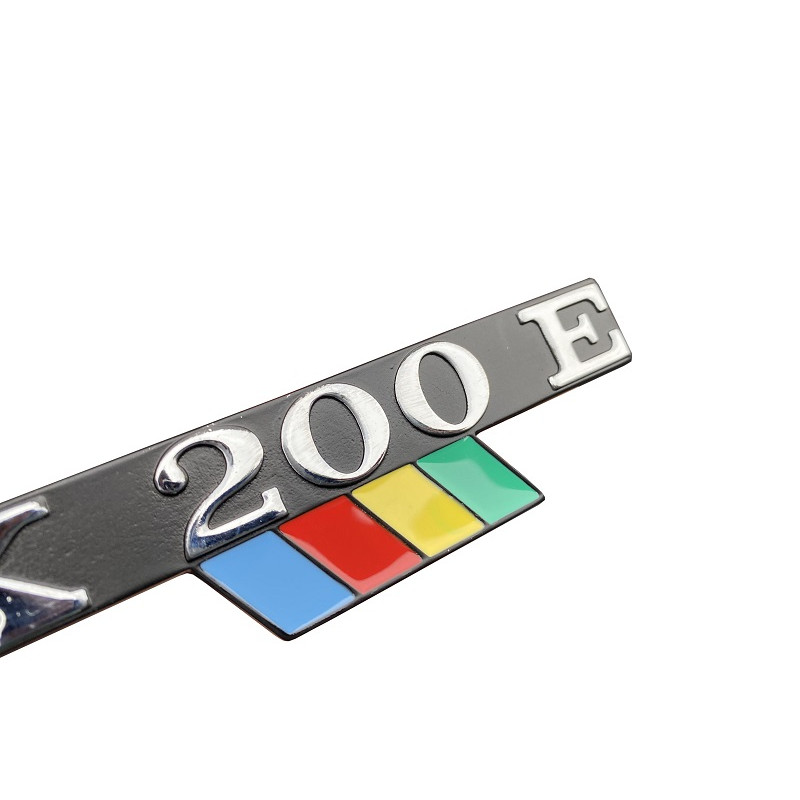 Emblema Lateral Vespa Px200 E Saia do Motor Novo Em Metal - Unitário