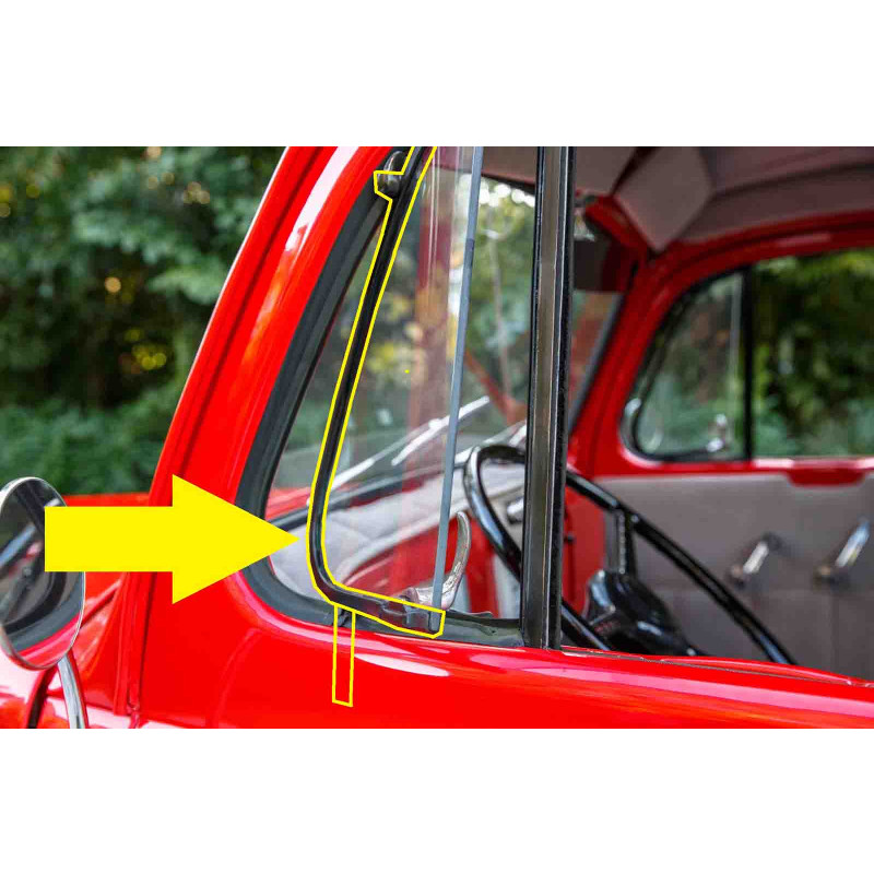 Quadro Interno Vidro Quebra Vento Ford F-1 F-8 1948 1949 - Par