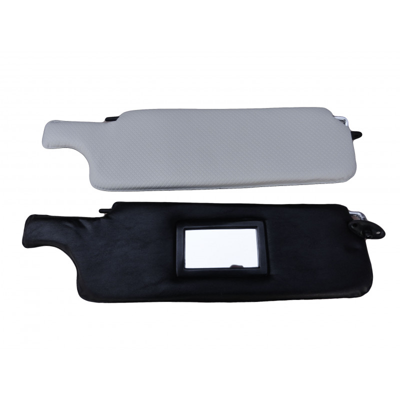 Quebra Sol Variant e TL 75 em Diante Preto e Branco C/Espelho Par 