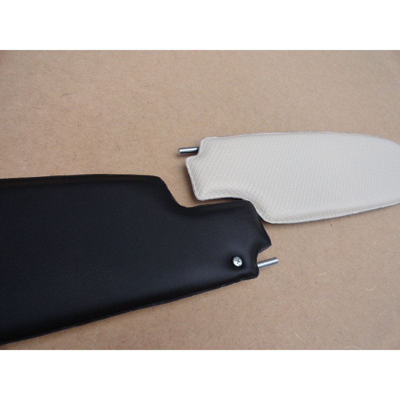 Quebra Sol Fusca 1975 a 1977 Branco e Preto - Par