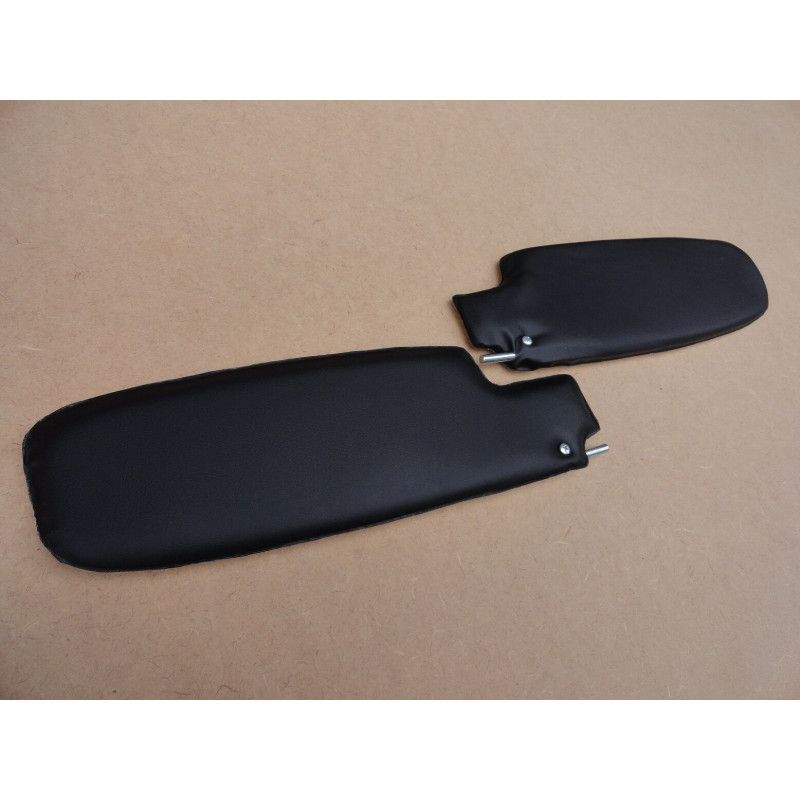 Quebra Sol Fusca 1975 a 1977 Branco e Preto - Par