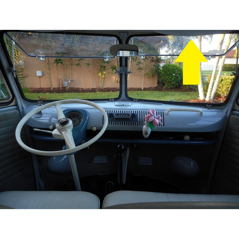 Quebra Sol Kombi Antiga Corujinha 1500 Branco Gelo - Par