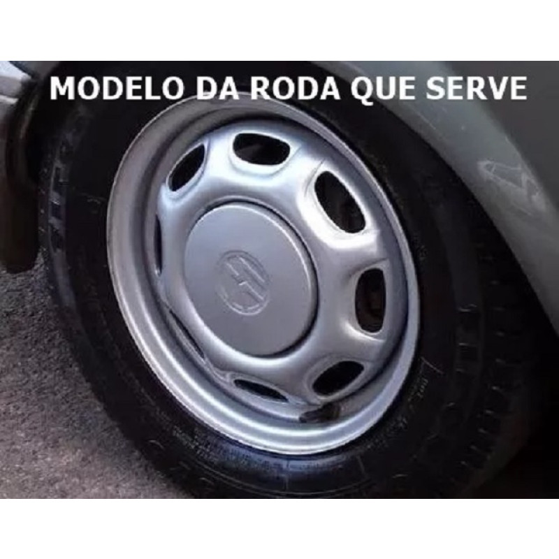 Calota Roda Ferro Com Calombo Gol CL Marmitinha Cromada Nova - Jogo