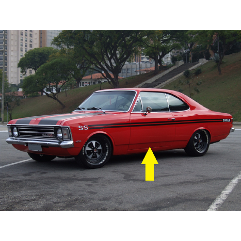 Remendo Inferior Externo da Porta Direita Opala 2 Portas