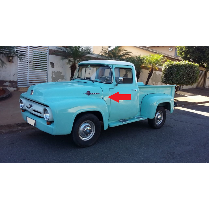 Reparo Paralama Dianteiro Esquerdo Ponta Coluna Lateral Ford F-100 53 à 61