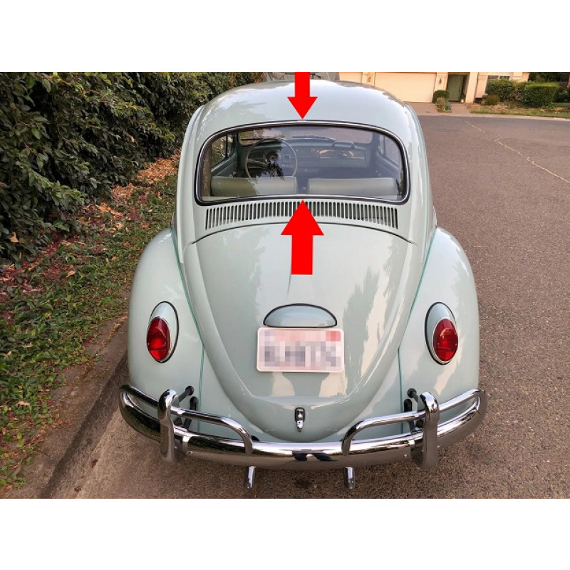 Vidro Vigia Traseiro Fusca Até 66 Modelo Menor Original VW Blindex