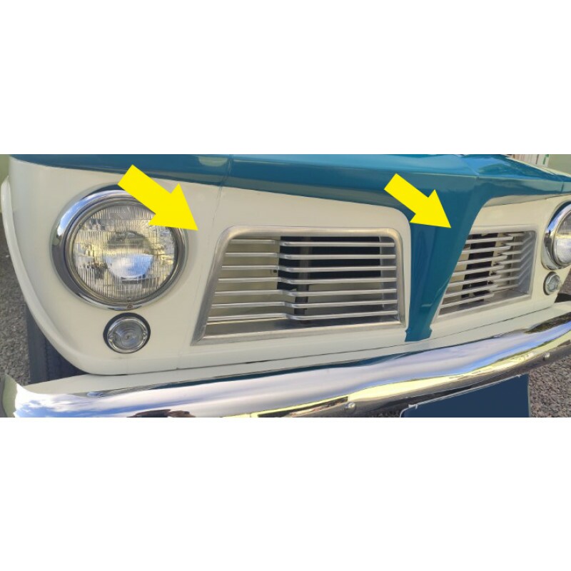 Grade Dianteira Rural Willys Luxo 65 E 66 Original Usada - Par