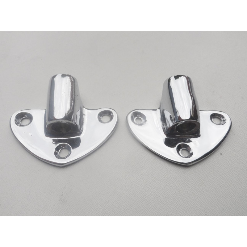 Suporte Base Quebra Sol Kombi Corujinha Até 75 Cromado - Par