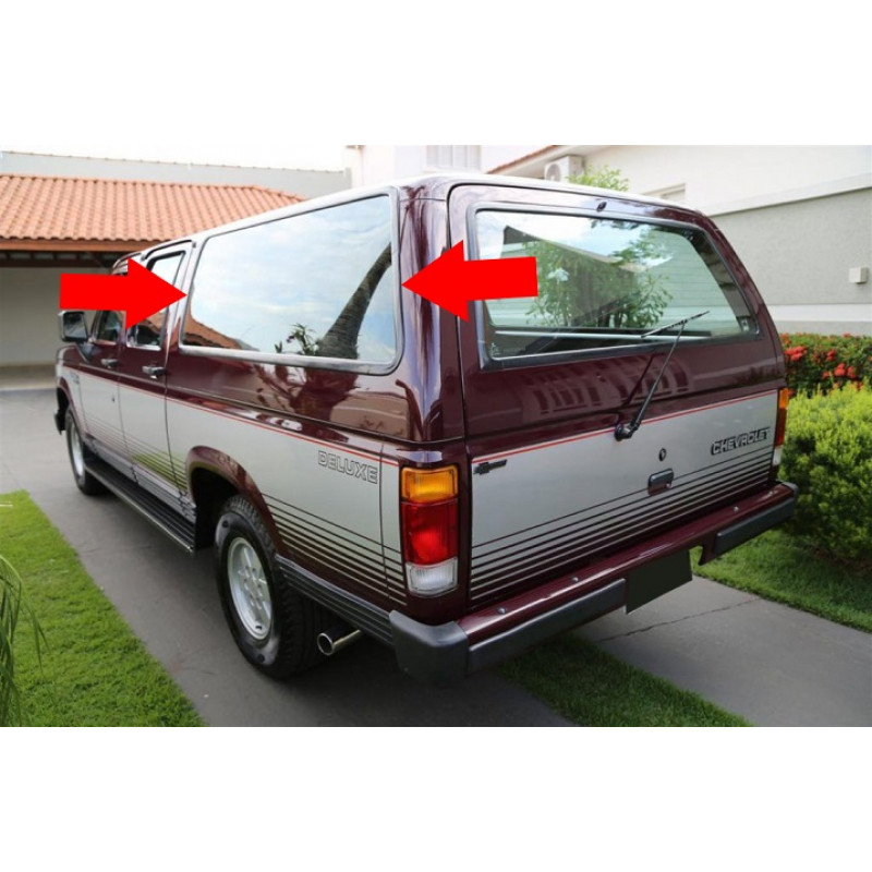 Vidro Lateral Traseiro Esquerdo Veraneio Moderna 89 À 94 Original