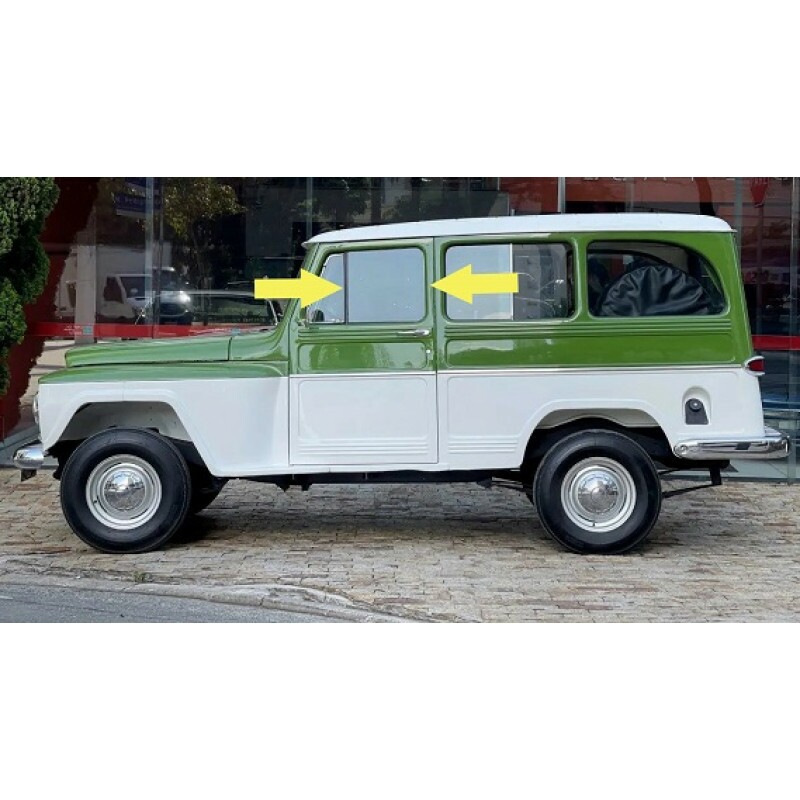 Vidro Porta Esquerda Rural F-75 Original Ford Novo