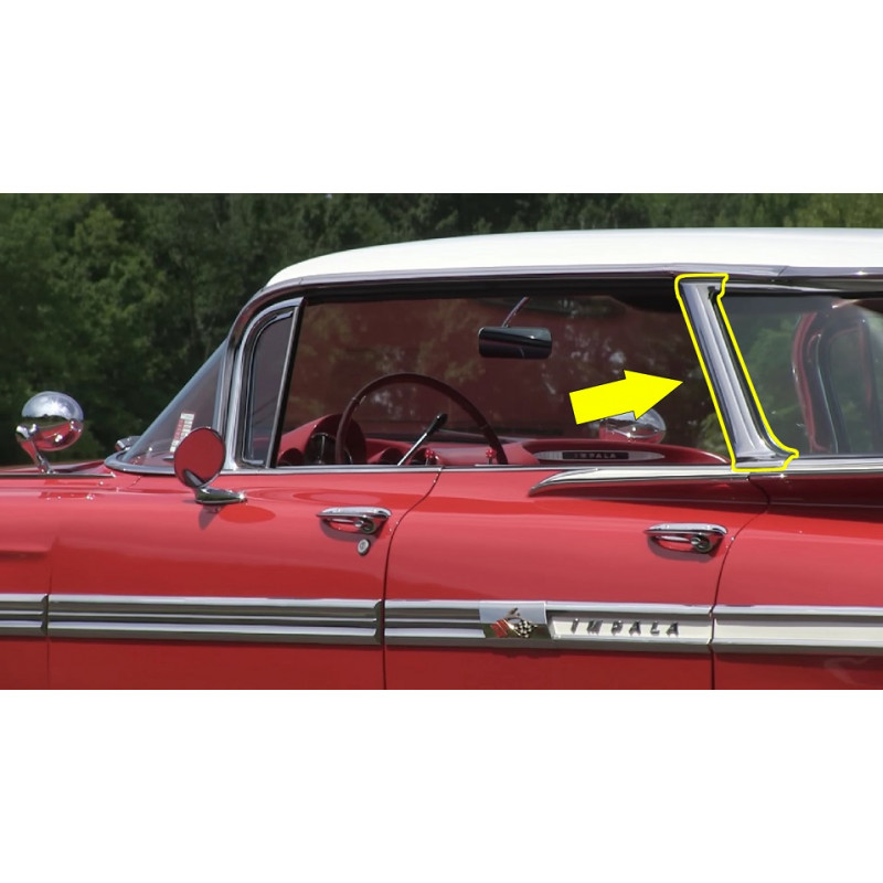Friso Externo Coluna Traseira Impala 59 60 4 Portas Sem Coluna - Par