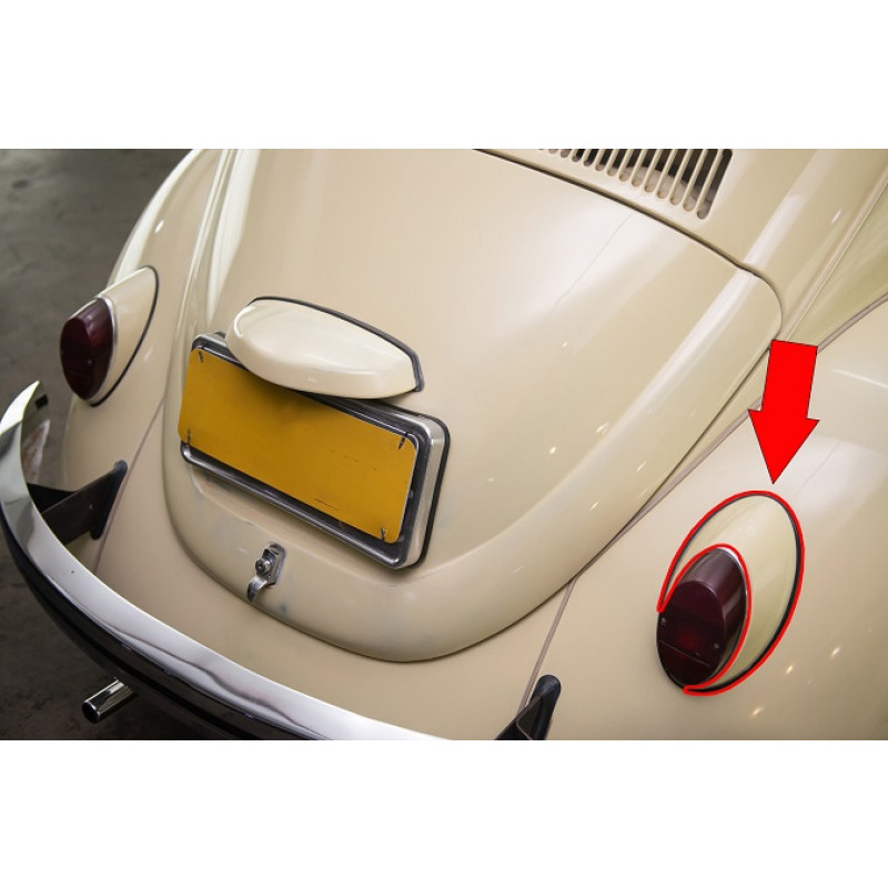 Carcaça Lanterna Traseira Direita Fusca 1300 Original VW Nova