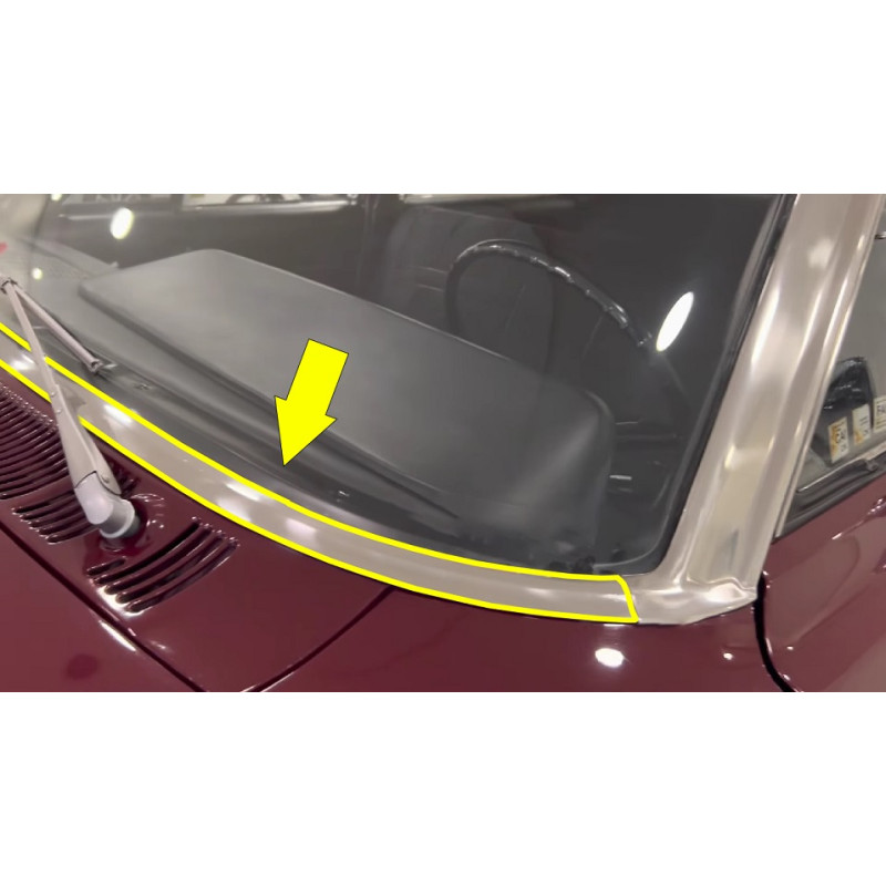 Friso Inferior Esquerdo Parabrisa Galaxie Landau Original Usado