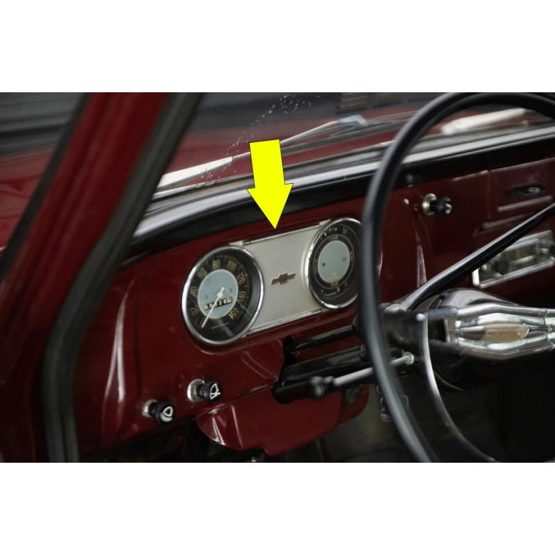 Moldura Aplique Centro Painel C-10 Veraneio 67 À 78 Original