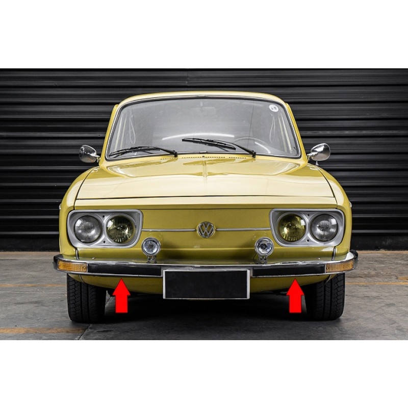 Borrachão Parachoque Dianteiro Variant Tl 72 À 77 Original Vw