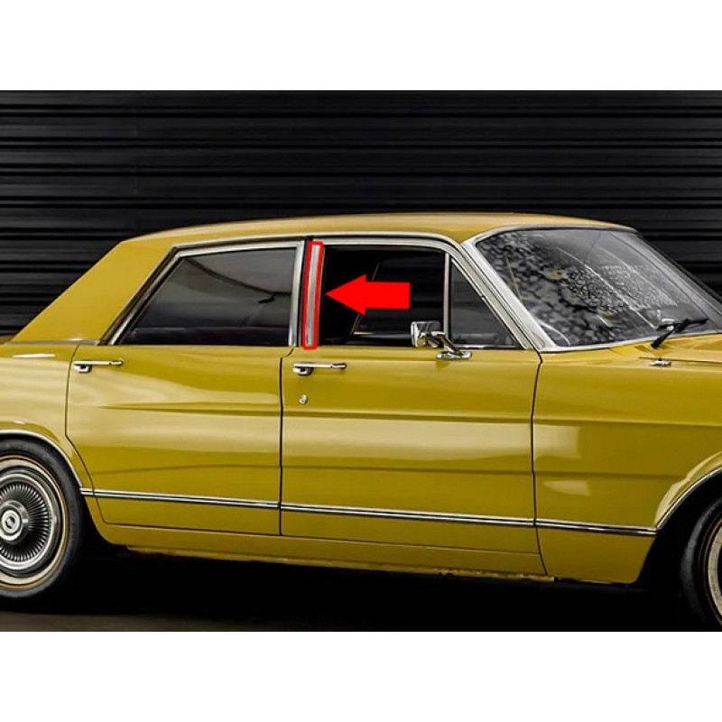 Friso Vertical Porta Dianteira Direita Galaxie Original Usado