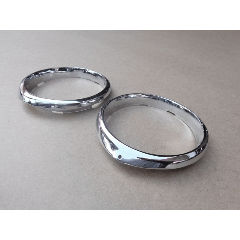 Aro Farol Dodge D100 D400 D950 Cromado Original - Par