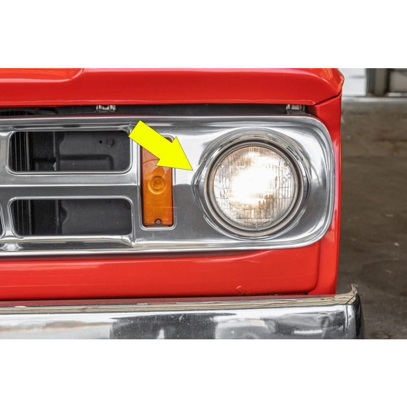 Aro Farol Dodge D100 D400 D950 Cromado Original - Par