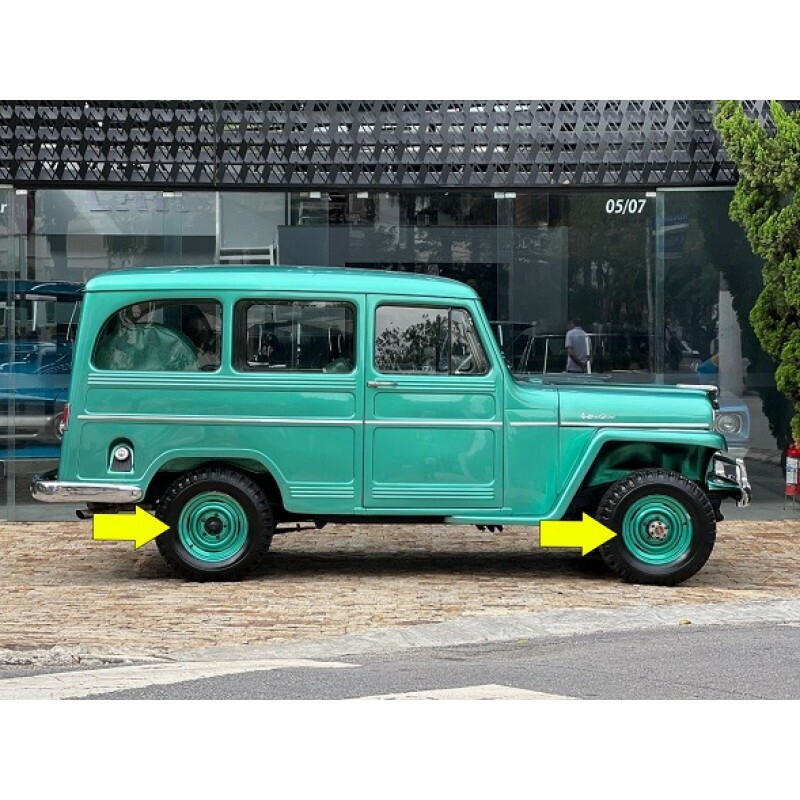 Roda Rural Willys Ford Aro 15 X 5 Original Nova - Jogo