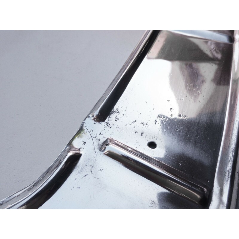 Acabamento Alumínio Parachoque Caminhão Mercedes Cara Preta - Par