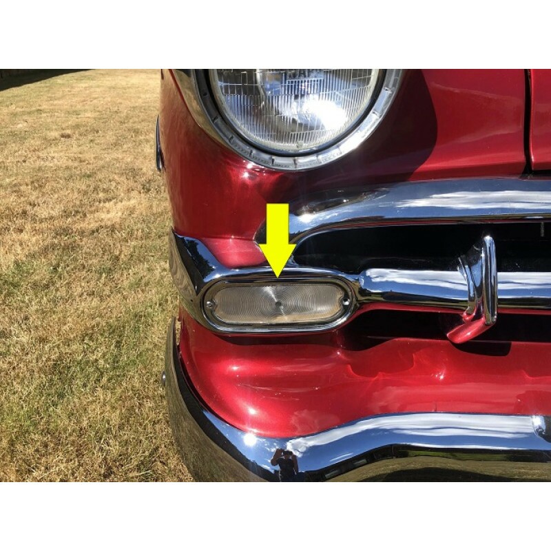 Aro Do Pisca Dianteiro Bel Air 1954 Original Usado - Par