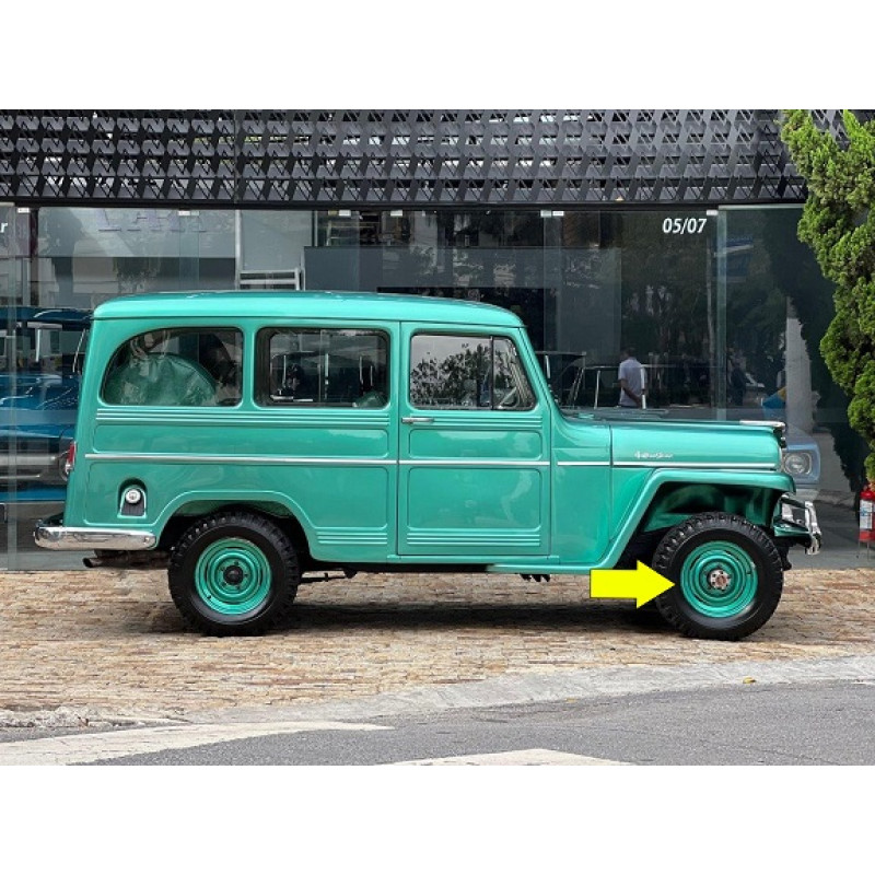 Roda Rural Willys Ford Aro 15 X 5 Original Nova