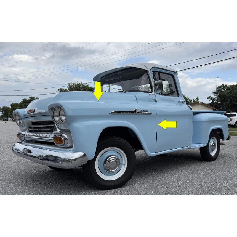 Paralama Dianteiro Esquerdo Chevrolet Apache 58 E 59 Original Usado