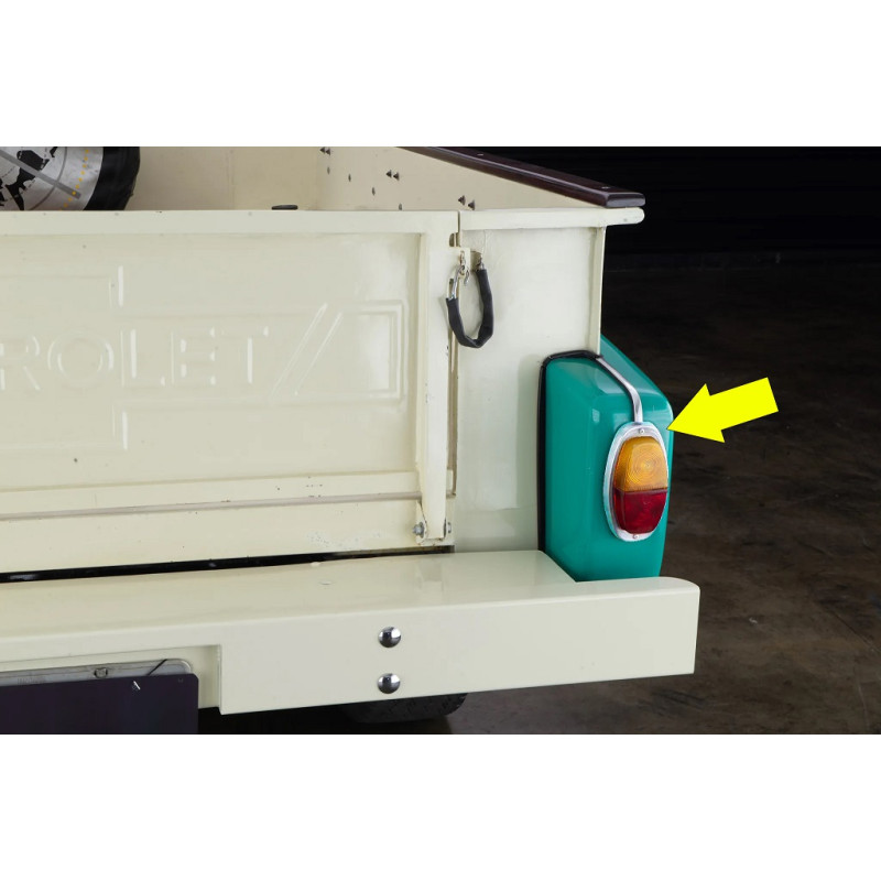 Aro Lanterna Traseira Chevrolet Brasil 3100 58 À 63 Novo - Par