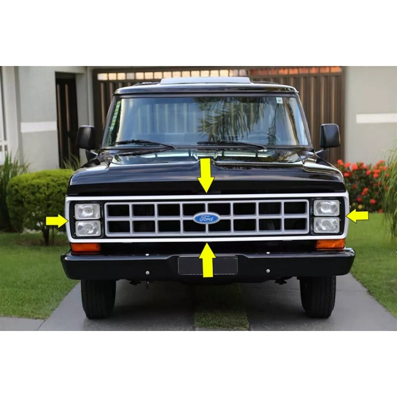 Grade Dianteira F-1000 86 à 92 Original Restaurada Com Detalhes