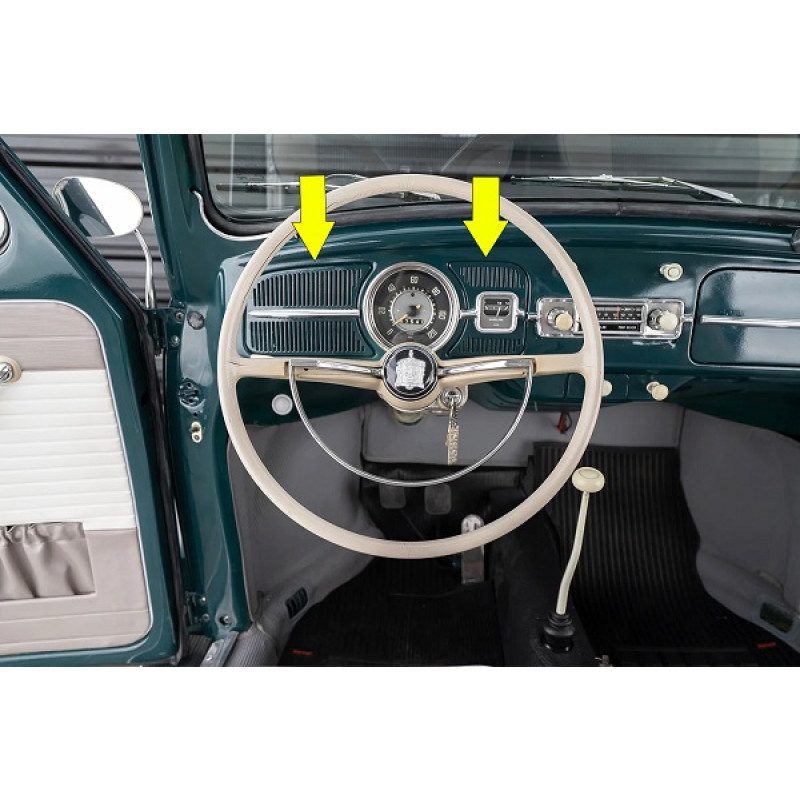 Grade Tela Do Alto Falante E Marcador Fusca Até 70 Original - Par