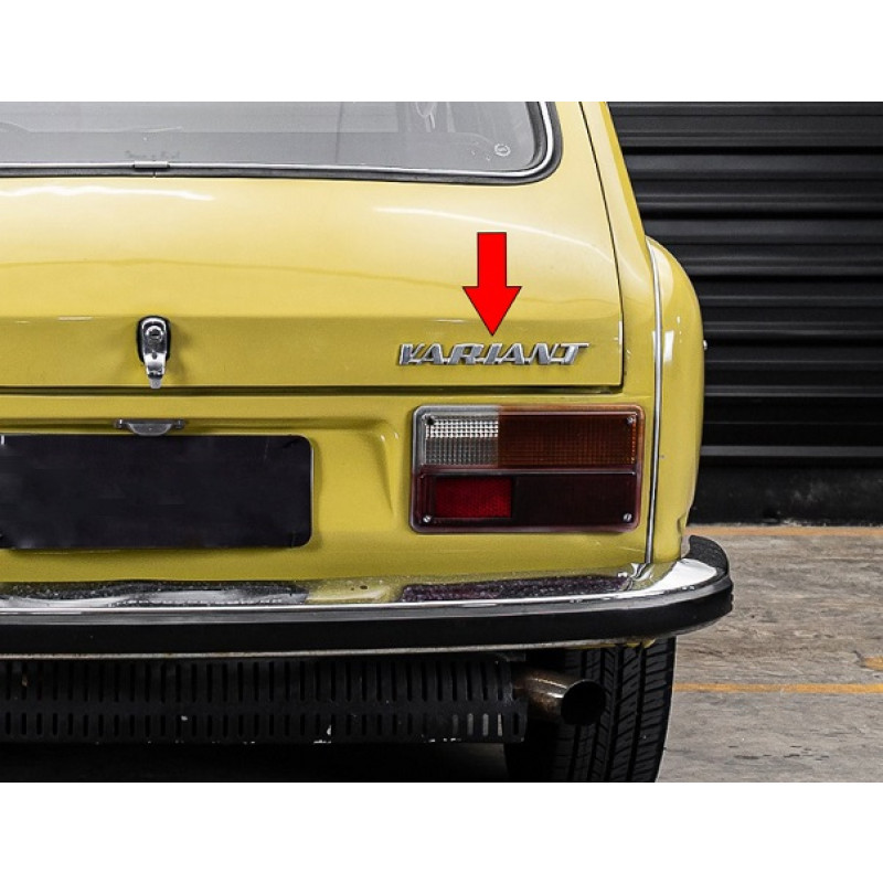 Emblema Traseiro Variant I Até 1977 Original Volkswagen Usado