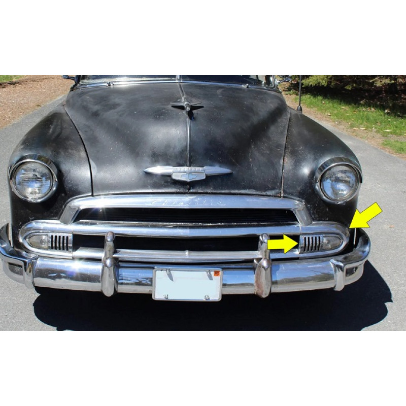 Moldura Esquerda Pisca E Grade Bel Air 1951 Original Usada