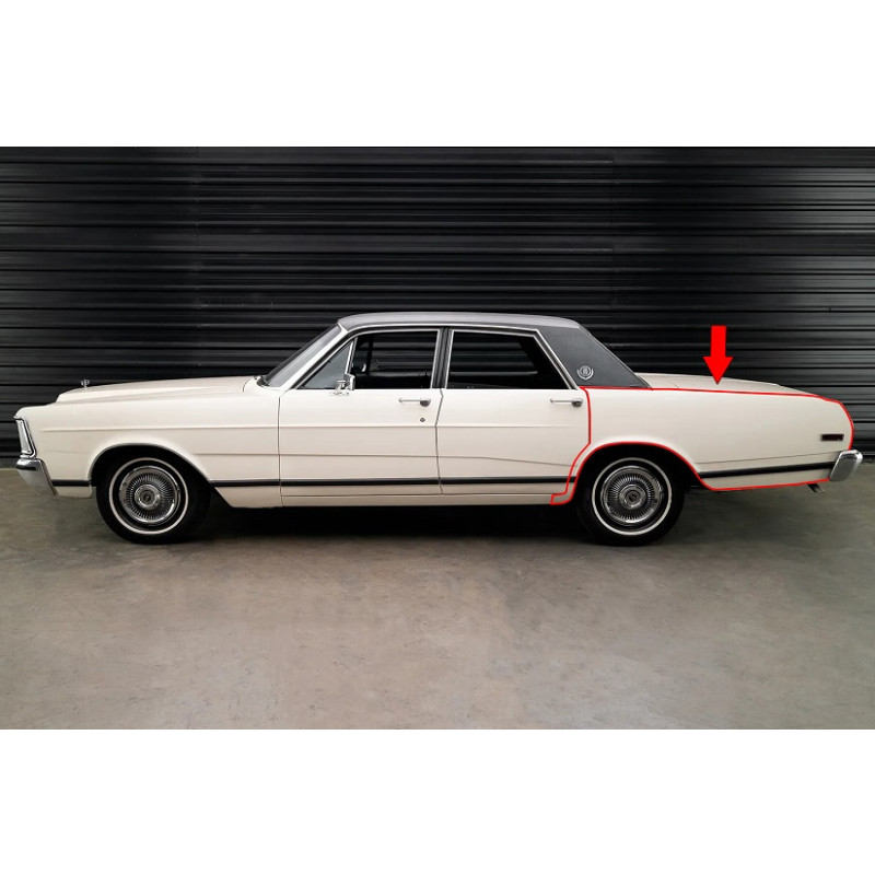 Paralama Traseiro Esquerdo Galaxie Landau 76 À 83 Usado