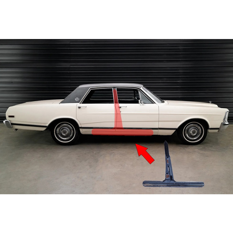 Caixa De Ar + Coluna Porta Direita Galaxie Landau Usada