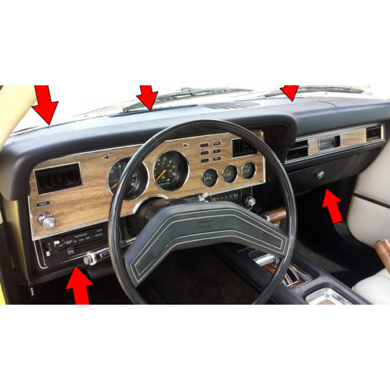 Painel Console Completo Mustang Il 74 À 78 Original Usado