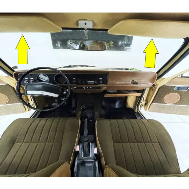 Quebra Sol Dodge 1800 Polara Preto Original Usado - Par