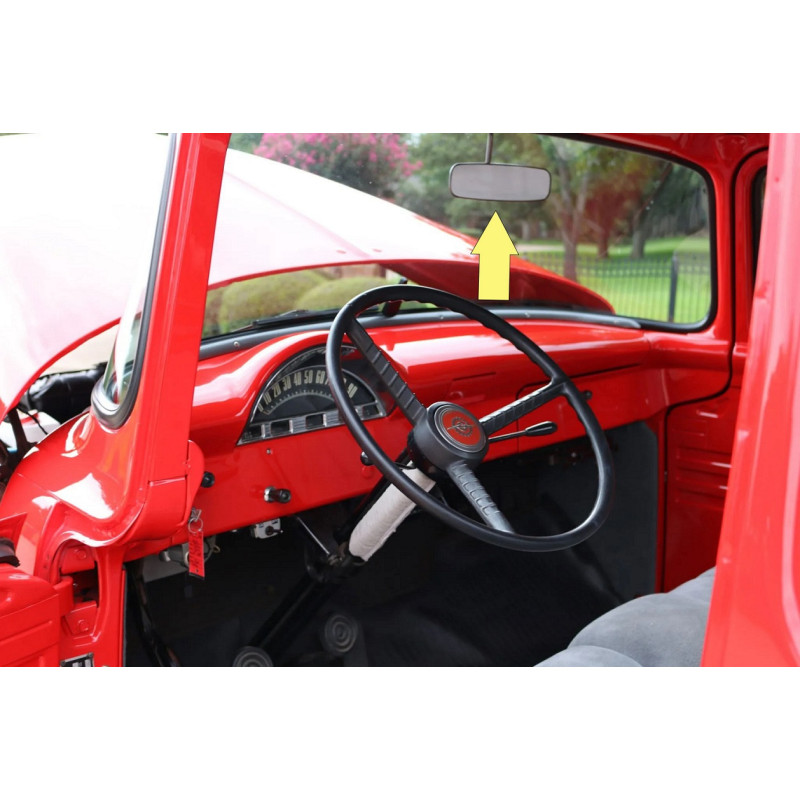 Retrovisor Interno F-100 F-600 56 E 59 À 61 Novo Cromado
