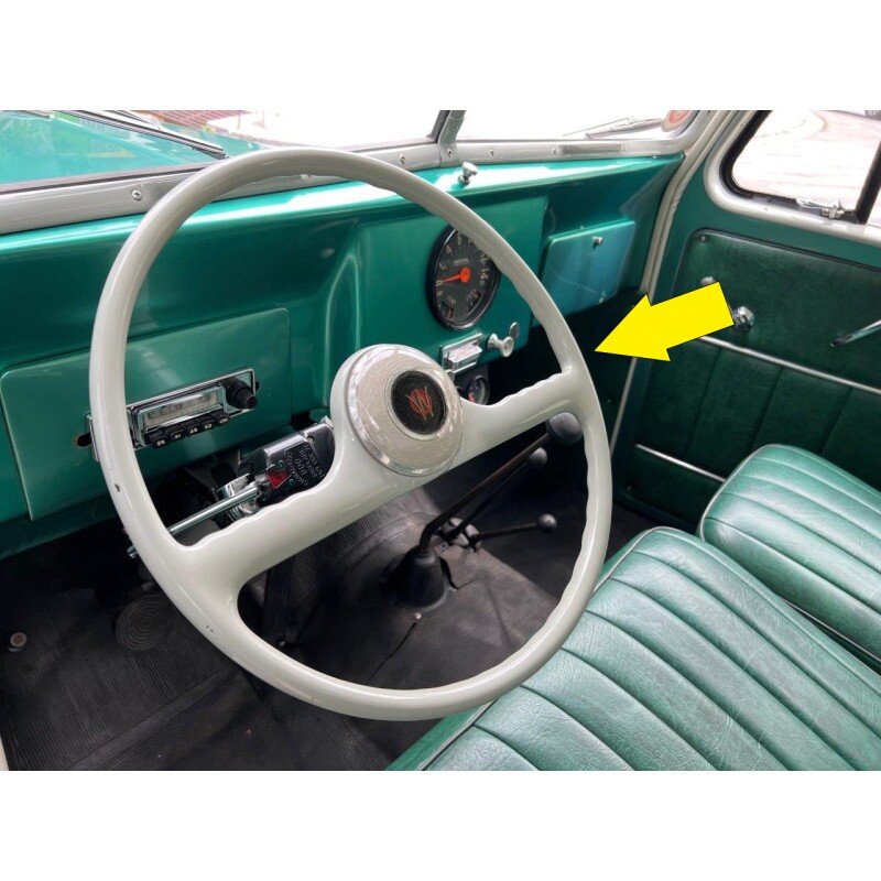 Volante Willys Modelo De Chaveta Rural F-75 Original Restaurado