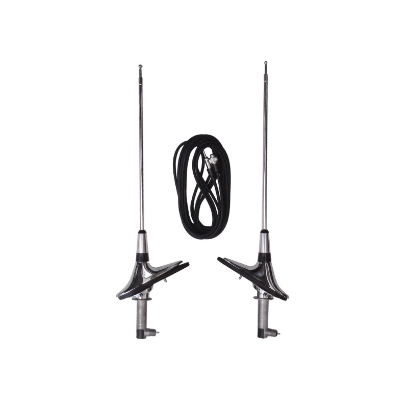 Antena Traseira Bel Air Impala 1961 e 62 Cromada Nova - Par