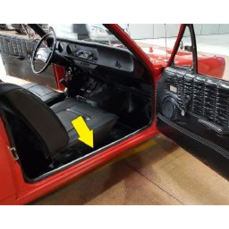 Friso Soleira Porta Tapete Dodge 1800 Polara Usado - Par