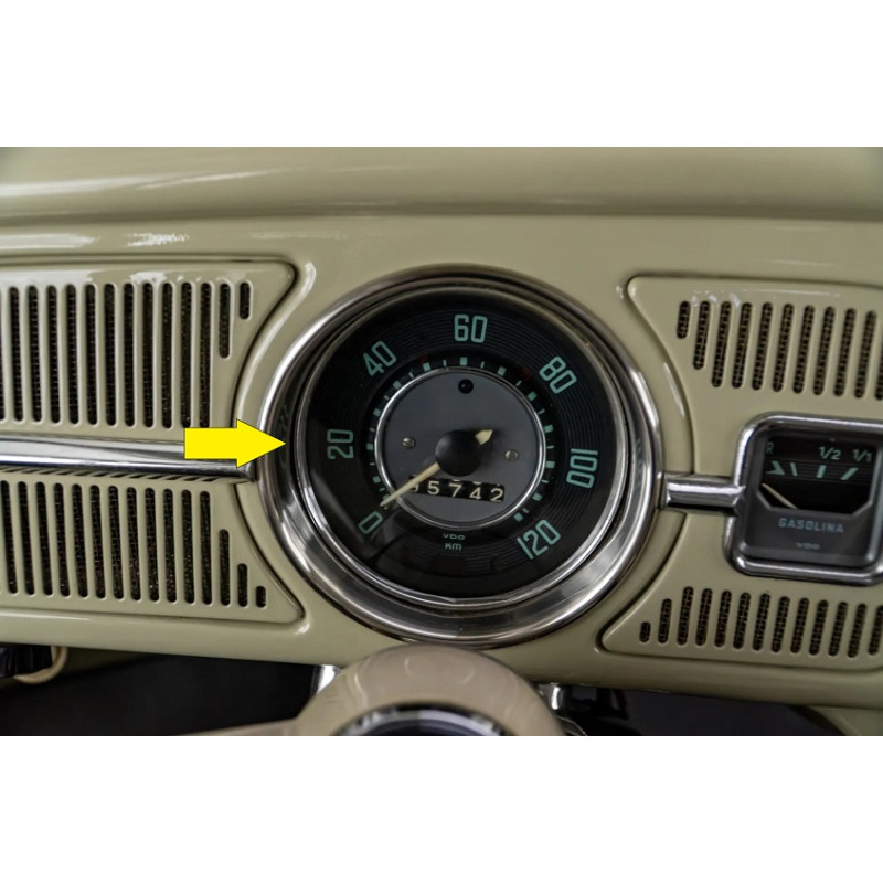 Velocímetro Fusca 1200 120 Km/h Original Usado Sem Teste