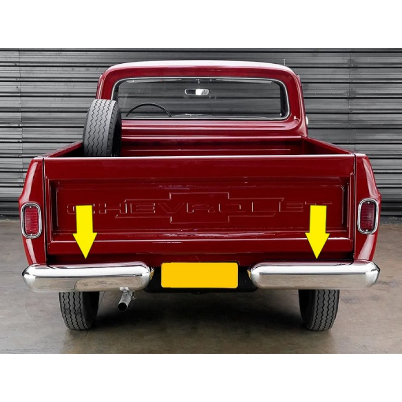 Parachoque Traseiro C-14 C-10 D-10 Reprodução Novo - Par